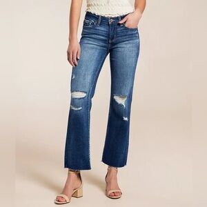 Buckle Black Fit No. 53 Cropped Straight Stretch Jean 28 X 28 Brand New!